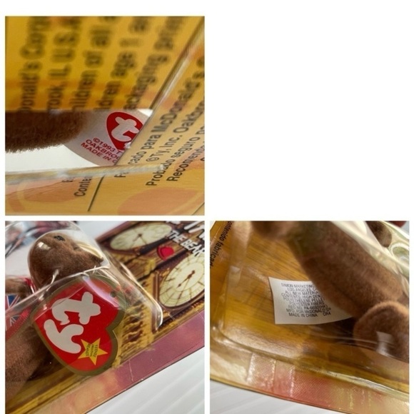 TY Beanie Babies Glory Maple Britannia Bear 1999 Tush Tag Error 1993 Set of 3 - Picture 9 of 12